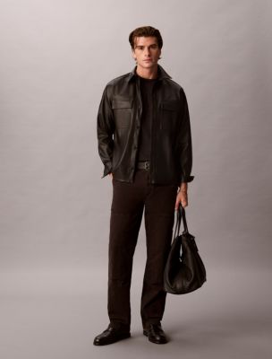 Мужские брюки Calvin Klein 90s Straight в стиле карпентер, прямого кроя, цвет: Чёрный — фото 1