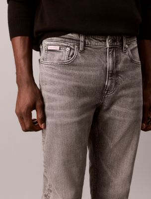 Мужские джинсы Calvin Klein Slim Tapered, цвет: Basalt — фото 4