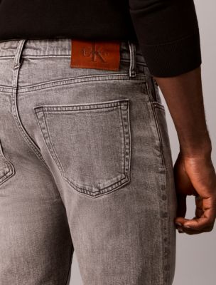 Мужские джинсы Calvin Klein Slim Tapered, цвет: Basalt — фото 6