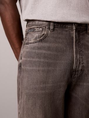 Мужские джинсы Calvin Klein 90s Tapered, цвет: Пыльный серый — фото 4