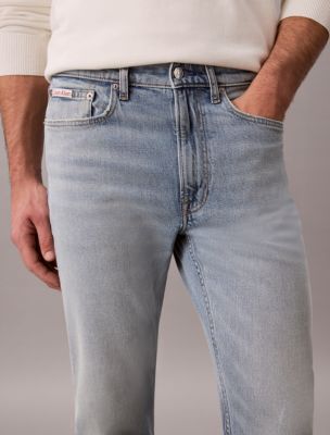 Мужские джинсы Calvin Klein Standard Straight, цвет: Выбеленный — фото 2
