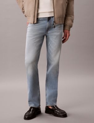 Мужские джинсы Calvin Klein Standard Straight, цвет: Выбеленный — фото 3