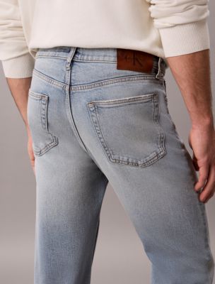 Мужские джинсы Calvin Klein Standard Straight, цвет: Выбеленный — фото 5