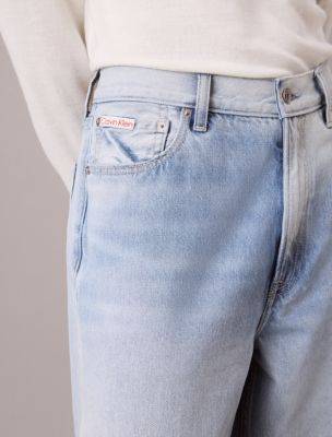 Мужские джинсы Calvin Klein Baggy, цвет: Выбеленный — фото 2