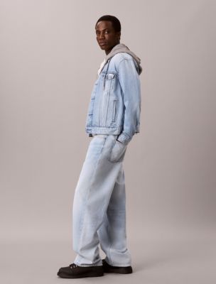 Мужские джинсы Calvin Klein Baggy, цвет: Выбеленный — фото 3