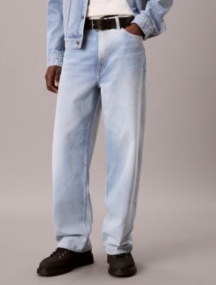 Мужские джинсы Calvin Klein Baggy, цвет: Выбеленный — фото 4