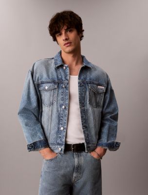 Emblem Logo 90s Trucker Jacket, Boulevard Blues