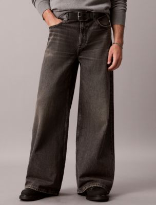 Мужские джинсы Calvin Klein Extreme Baggy, цвет: Угольный тёмно-зелёный — фото 2