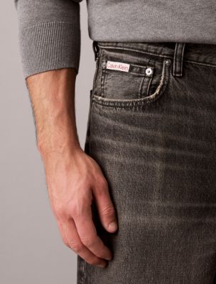 Мужские джинсы Calvin Klein Extreme Baggy, цвет: Угольный тёмно-зелёный — фото 3