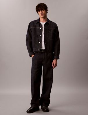 Мужские куртки Calvin Klein Pleated Denim Trucker Jacket — фото 2