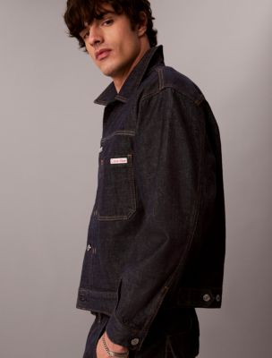 Мужские куртки Calvin Klein Pleated Denim Trucker Jacket — фото 3