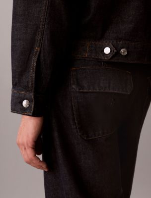 Мужские куртки Calvin Klein Pleated Denim Trucker Jacket — фото 5