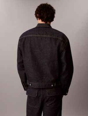 Мужские куртки Calvin Klein Pleated Denim Trucker Jacket — фото 6