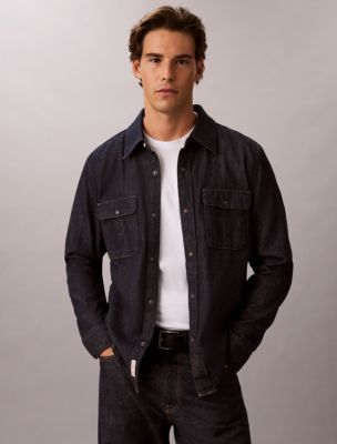 Мужские рубашки Calvin Klein Western Denim Shirt — фото 2