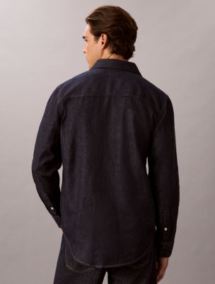 Мужские рубашки Calvin Klein Western Denim Shirt — фото 4