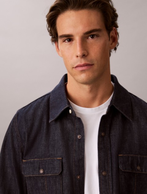 Мужские рубашки Calvin Klein Western Denim Shirt