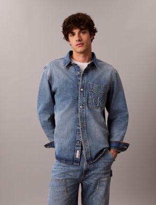 Embossed Logo Overshirt, Medallion