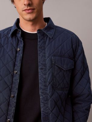 Мужские топы Calvin Klein Quilted Nylon Overshirt — фото 3