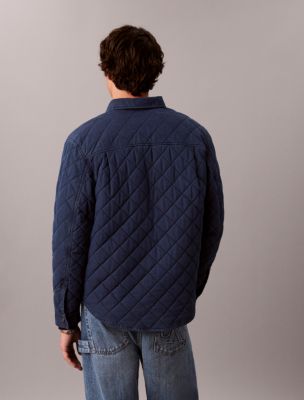 Мужские топы Calvin Klein Quilted Nylon Overshirt — фото 4