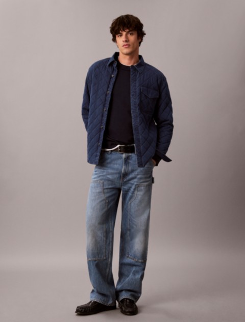 Мужские топы Calvin Klein Quilted Nylon Overshirt