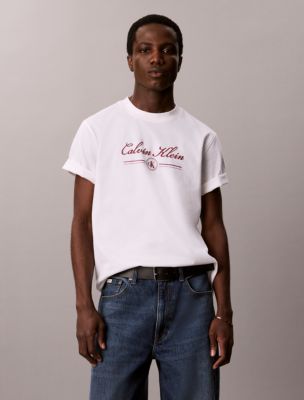 Мужские футболки Calvin Klein Script Logo Graphic Tee — фото 3