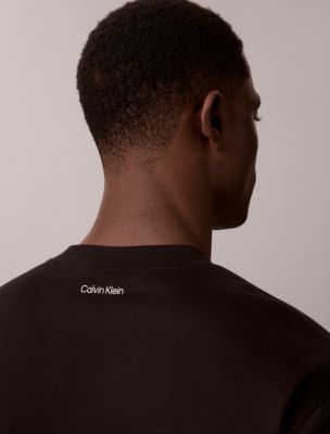 Мужская футболка Calvin Klein Relaxed Box Logo Graphic, цвет: Чёрный — фото 4