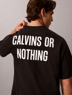 Calvins Or Nothing Graphic Relaxed T-Shirt - thumbnail 4