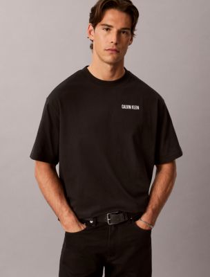 Calvins Or Nothing Graphic Relaxed T-Shirt, Black