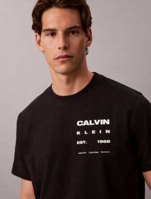 Мужская футболка Calvin Klein с принтом леса, цвет: Чёрный — фото 3