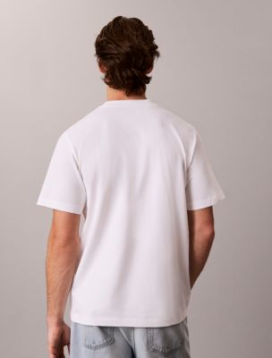 Мужская футболка Calvin Klein Script Logo Graphic, цвет: Яркий белый — фото 6