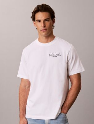Script Logo Graphic Tee, Bright White