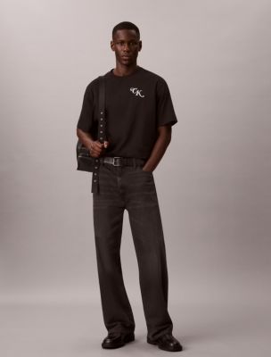 Мужские футболки Calvin Klein Relaxed Block Script Logo Tee — фото 3