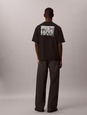 Мужские футболки Calvin Klein Relaxed Block Script Logo Tee — фото 4