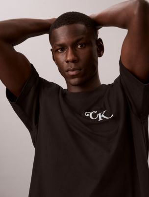 Мужские футболки Calvin Klein Relaxed Block Script Logo Tee — фото 5