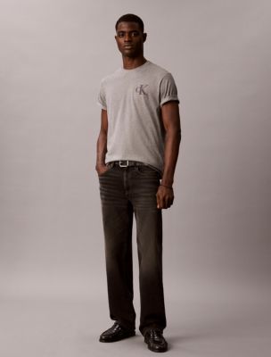 Мужская футболка Calvin Klein Graphic Monogram, цвет: Серый меланжевый — фото 2