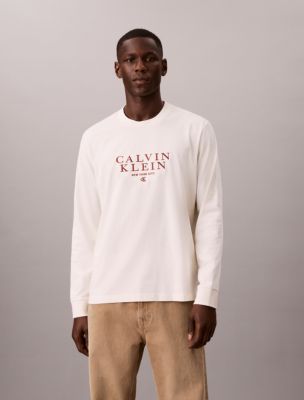 Powder Wash Logo Long Sleeve Tee, Tofu