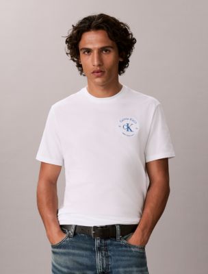 Varsity Crest Logo Classic Tee, Bright White