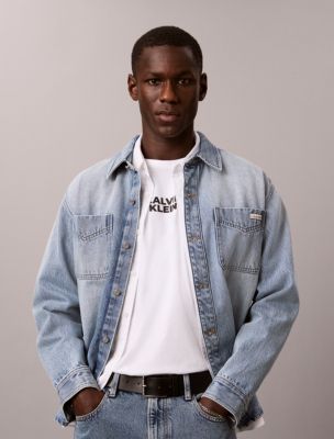 Мужские футболки All Caps Calvin Klein Logo, цвет: Яркий белый — фото 4