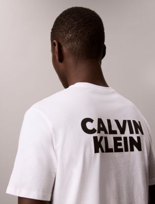 Мужские футболки All Caps Calvin Klein Logo, цвет: Яркий белый — фото 5