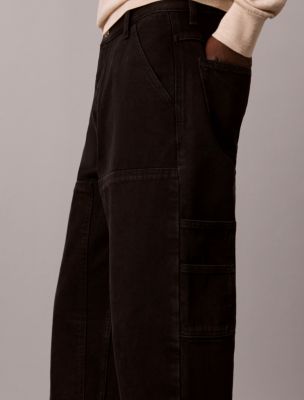 Мужские джинсы Calvin Klein Baggy Carpenter, цвет: Чёрный — фото 2