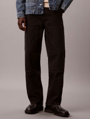 Мужские джинсы Calvin Klein Baggy Carpenter, цвет: Чёрный — фото 3