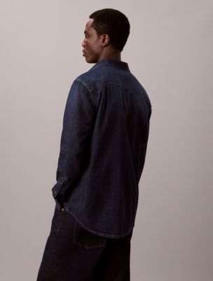 Мужские рубашки Calvin Klein Classic Denim Shirt — фото 6