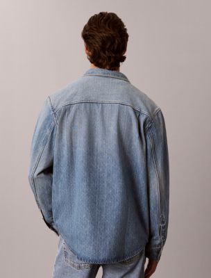 Мужские джинсы Calvin Klein Emblem Logo 90s Denim Overshirt — фото 6