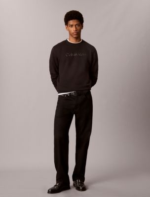 Мужская толстовка Calvin Klein Fleece Standard Logo, цвет: Чёрный — фото 2
