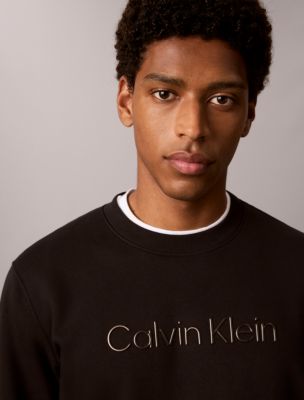 Мужская толстовка Calvin Klein Fleece Standard Logo, цвет: Чёрный — фото 3