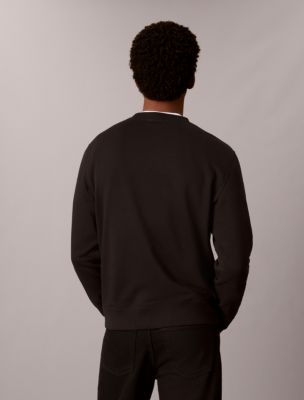 Мужская толстовка Calvin Klein Fleece Standard Logo, цвет: Чёрный — фото 5