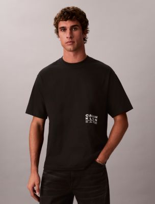 Relaxed Stencil Logo Graphic Tee, Black