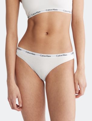 Carousel Logo Cotton Bikini, White