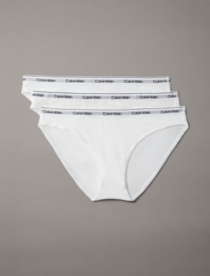 Modern Logo 3-Pack Bikini, White