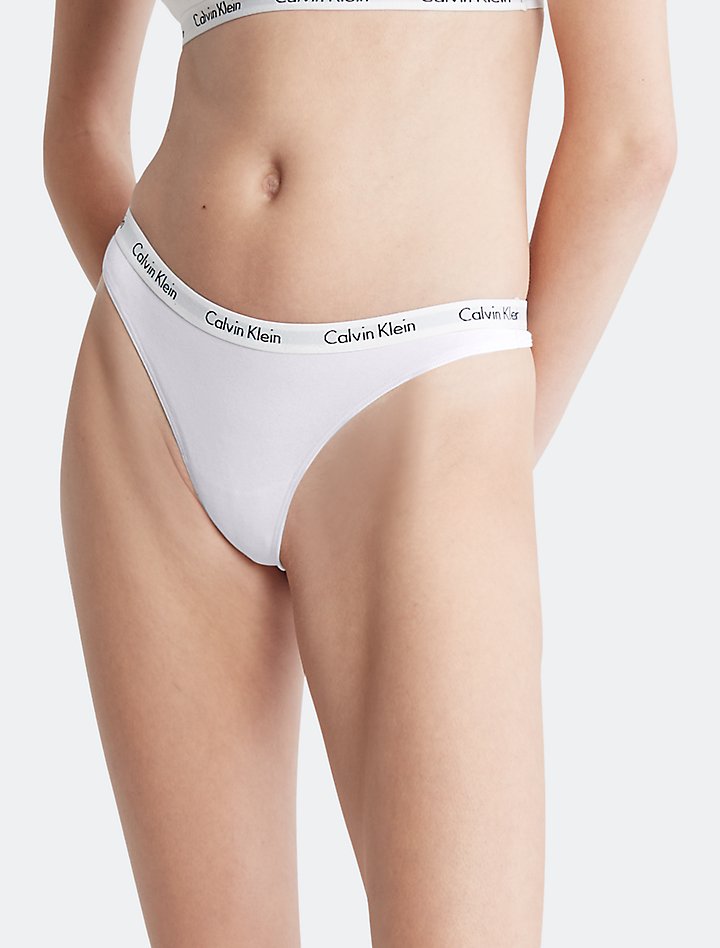 Carousel Logo Cotton Thong | Calvin Klein